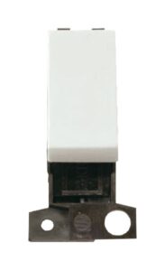 Click Scolmore - Click MiniGrid 2 Way 10A Retractive Switch White (MD004WH)