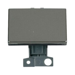 Click Scolmore - Click MiniGrid 2 Way Ingot 10Ax "Paddle" Switch Black Nickel (MD009BN)