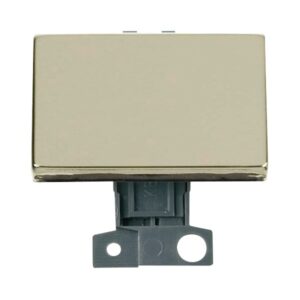 Click Scolmore - Click MiniGrid 2 Way Ingot 10Ax "Paddle" Switch Brass (MD009BR)