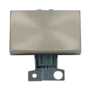 Click Scolmore - Click MiniGrid 2 Way Ingot 10Ax "Paddle" Switch Satin Chrome (MD009SC)