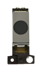 Click Scolmore - Click MiniGrid 20A Ingot Flex Outlet Module Black- Black Nickel (MD017BKBN)