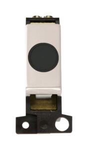 Click Scolmore - Click MiniGrid 20A Ingot Flex Outlet Module Black- Pearl Nickel (MD017BKPN)