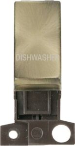 Click Scolmore - Click MiniGrid 13A 10Ax Dp Ingot Switch Ab "Dishwasher" (MD018AB-DW)