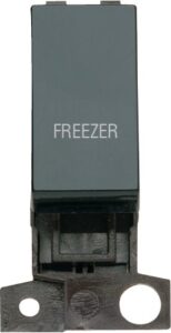 Click Scolmore - Click MiniGrid 13A 10Ax Dp Ingot Switch Bk "Freezer" (MD018BK-FZ)