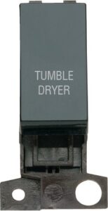 Click Scolmore - Click MiniGrid 13A 10Ax Dp Ingot Switch Bk "Tumble Dryer" (MD018BK-TD)