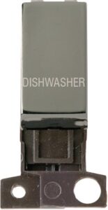 Click Scolmore - Click MiniGrid 13A 10Ax Dp Ingot Switch Bn "Dishwasher" (MD018BN-DW)