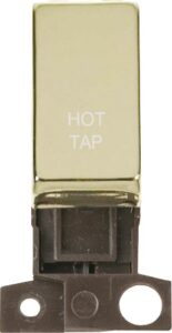 Click Scolmore - Click MiniGrid 13A 10Ax Dp Ingot Switch Br "Hot Tap" (MD018BR-HT)