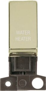 Click Scolmore - Click MiniGrid 13A 10Ax Dp Ingot Switch Br "Water Heater" (MD018BR-WH)
