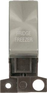 Click Scolmore - Click MiniGrid 13A 10Ax Dp Ingot Switch Bs "Fridge Freezer" (MD018BS-FF)