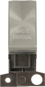 Click Scolmore - Click MiniGrid 13A 10Ax Dp Ingot Switch Bs "Waste Disposal" (MD018BS-WD)