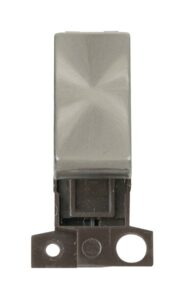 Click Scolmore - Click MiniGrid 13A Resistive 10Ax Dp Switch Brushed Stainless Steel (MD018BS)