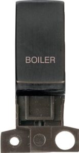 Click Scolmore - Click Minigrid 13A / 10Ax Dp Resistive Switch Module Matt Bronze Boiler (MD018BZ-BL)