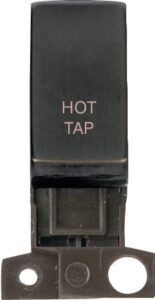 Click Scolmore - Click Minigrid 13A / 10Ax Dp Resistive Switch Module Matt Bronze Hot Tap (MD018BZ-HT)