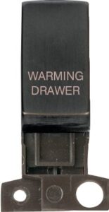 Click Scolmore - Click Minigrid 13A / 10Ax Dp Resistive Switch Module Matt Bronze Water Drawer (MD018BZ-WDR)
