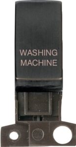 Click Scolmore - Click Minigrid 13A / 10Ax Dp Resistive Switch Module Matt Bronze Washing Machine (MD018BZ-WM)