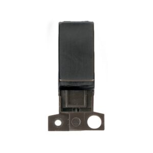 Click Scolmore - Click Minigrid 13A / 10Ax Double Pole Switch Module Metal Matt Bronze Switch (MD018BZ)