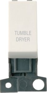 Click Scolmore - Click MiniGrid 13A 10Ax Dp Ingot Switch Pw "Tumble Dryer" (MD018PW-TD)