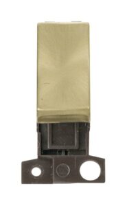 Click Scolmore - Click MiniGrid 13A Resistive 10Ax Dp Switch Satin Brass (MD018SB)