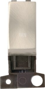 Click Scolmore - Click MiniGrid 13A 10Ax Dp Ingot Switch Sc "Fan" (MD018SC-FN)