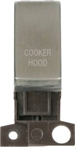 Click Scolmore - Click MiniGrid 13A 10Ax Dp Ingot Switch Ss "Cooker Hood" (MD018SS-CH)