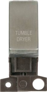Click Scolmore - Click MiniGrid 13A 10Ax Dp Ingot Switch Ss "Tumble Dryer" (MD018SS-TD)