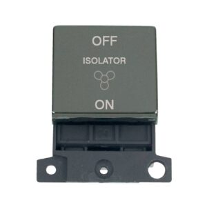 Click Scolmore - Click MiniGrid 10A Ingot 3 Pole Fan Isolation Switch Module (MD020BN)