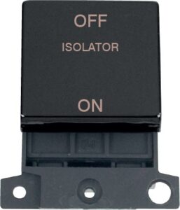 Click Scolmore - Click MiniGrid 10A Ingot 3 Pole Fan Isolation Switch Module (MD020MB)