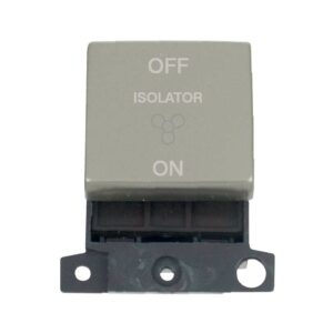 Click Scolmore - Click MiniGrid 10A Ingot 3 Pole Fan Isolation Switch Module (MD020PN)