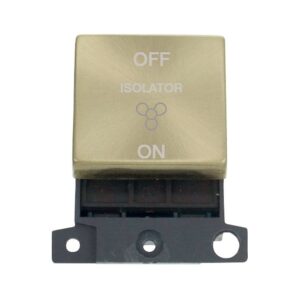 Click Scolmore - Click MiniGrid 10A Ingot 3 Pole Fan Isolation Switch Module (MD020SB)