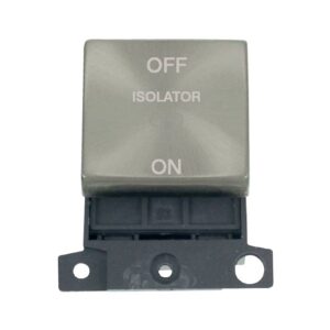 Click Scolmore - Click MiniGrid 10A Ingot 3 Pole Fan Isolation Switch Module (MD020SC)