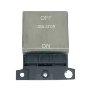 Click Scolmore - Click MiniGrid 10A Ingot 3 Pole Fan Isolation Switch Module (MD020SS)