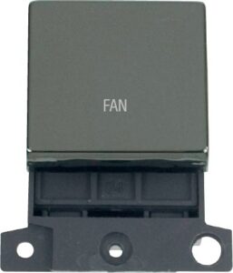 Click Scolmore - Click MiniGrid 20A Dp Ingot Switch Bn "Fan" (MD022BN-FN)