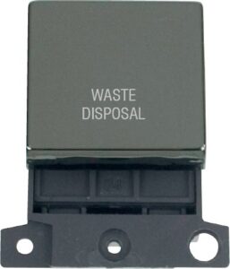Click Scolmore - Click MiniGrid 20A Dp Ingot Switch Bn "Waste Disposal" (MD022BN-WD)