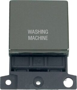 Click Scolmore - Click MiniGrid 20A Dp Ingot Switch Bn "Washing Machine" (MD022BN-WM)