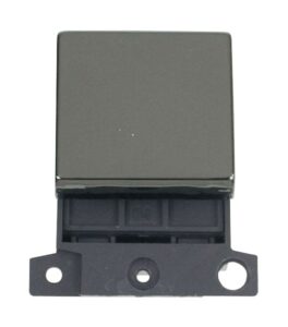 Click Scolmore - Click MiniGrid 20A Dp Ingot Switch Black Nickel (MD022BN)