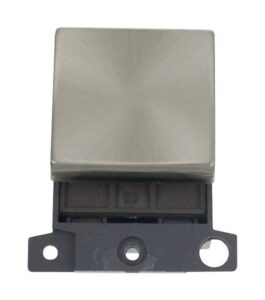 Click Scolmore - Click MiniGrid 20A Dp Ingot Switch Brushed Stainless Steel (MD022BS)