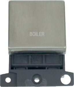 Click Scolmore - Click MiniGrid 20A Dp Ingot Switch Ss "Boiler" (MD022SS-BL)
