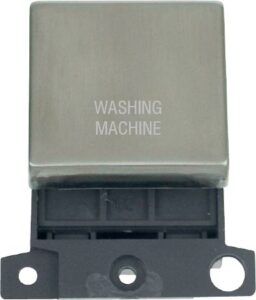 Click Scolmore - Click MiniGrid 20A Dp Ingot Switch Ss "Washing Machine" (MD022SS-WM)
