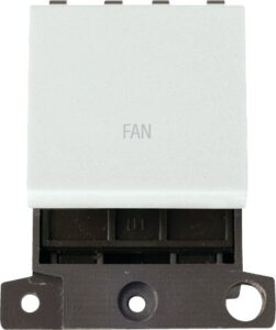 Click Scolmore - Click MiniGrid 20A Dp Switch Wh "Fan" (MD022WH-FN)