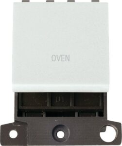 Click Scolmore - Click MiniGrid 20A Dp Switch Wh "Oven" (MD022WH-OV)