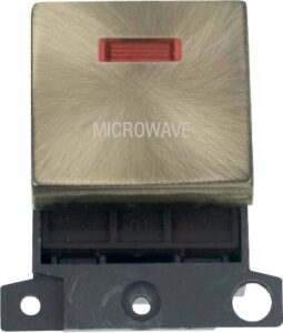 Click Scolmore - Click MiniGrid 20A Dp Ingot Sw+Neon Ab "Microwave" (MD023AB-MW)