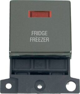 Click Scolmore - Click MiniGrid 20A Dp Ingot Sw+Neon Bn "Fridge Freezer" (MD023BN-FF)