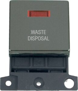 Click Scolmore - Click MiniGrid 20A Dp Ingot Sw+Neon Bn "Warming Drawer" (MD023BN-WDR)