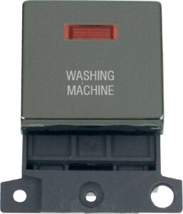 Click Scolmore - Click MiniGrid 20A Dp Ingot Sw+Neon Bn "Washing Machine" (MD023BN-WM)