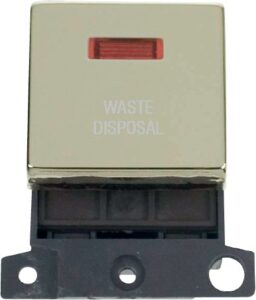 Click Scolmore - Click MiniGrid 20A Dp Ingot Sw+Neon Br "Warming Drawer" (MD023BR-WDR)