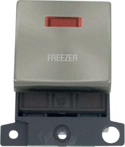 Click Scolmore - Click MiniGrid 20A Dp Ingot Sw+Neon Bs "Freezer" (MD023BS-FZ)