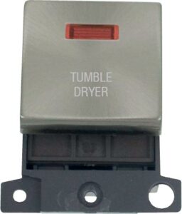 Click Scolmore - Click MiniGrid 20A Dp Ingot Sw+Neon Bs "Tumble Dryer" (MD023BS-TD)
