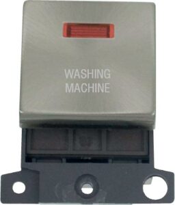 Click Scolmore - Click MiniGrid 20A Dp Ingot Sw+Neon Bs "Washing Machine" (MD023BS-WM)