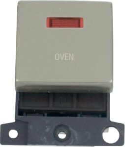 Click Scolmore - Click MiniGrid 20A Dp Ingot Sw+Neon Pn "Oven" (MD023PN-OV)