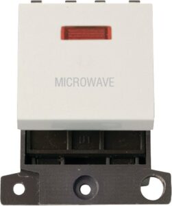Click Scolmore - Click MiniGrid 20A Dp Ingot Sw+Neon Pw "Microwave" (MD023PW-MW)
